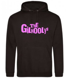 The Gilhoolys Pink Text Logo Hoodie