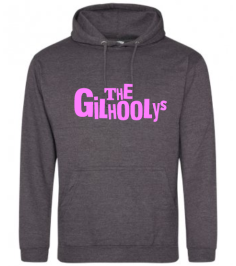 The Gilhoolys Pink Text Logo Hoodie