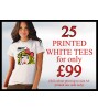 25 white tees deal