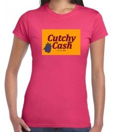 Limited Edition Cutchy Cash ladies fitted t-shirt
