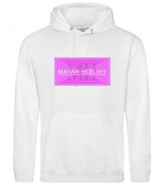 Mayah Herlihy Official Merchandise Unisex White P/W logo Hoodie